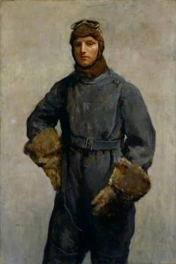 viktor-sbor:Ambrose McEvoy (1878–1927)- Sir John William Alcock. Date 1919