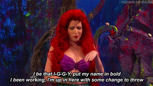 ruinedchildhood:  Anna Kendrick Plays Ariel in Little Mermaid Parody on SNL [Video]