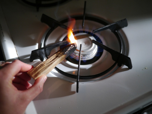 I’m not sure why I was feeling obsessed with photographing myself lighting a Palo Santo stick on Sunday but I just went with it…I think because the light was beautiful, and fire always fun/dangerous to photograph.