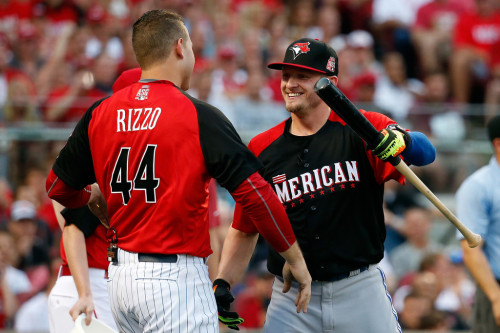 tommywantwingy:  Hug it Out – 2015 Home Run Derby, Great American Ball Park, July 13, 2015, Cincinnati, Ohio.(July 13, 2015 - Photos: Getty Images North America)