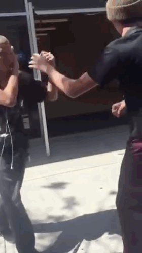 newjork:  jcoleknowsbest:  micdotcom:  Noah Sparn, a student in California got more than he bargained for Wednesday when was caught on camera punching a visually impaired classmate at school. Sparn, who defended himself rather than apologize on Twitter,