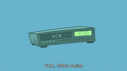 pizza-party:  redlinejp:  We live in a world where cartoons have to explain what a vcr is. I am scared  And here’s today’s reminder that I’m getting OLD. 