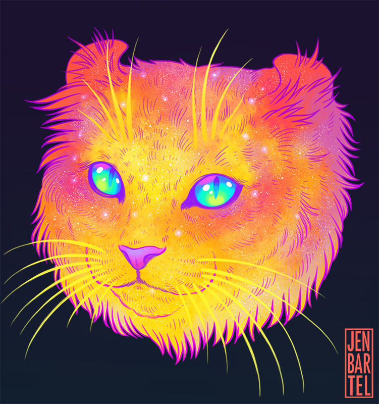 vertigoats:  jenbartel:  ✨GALACTIC CATS✨This little passion project grew out