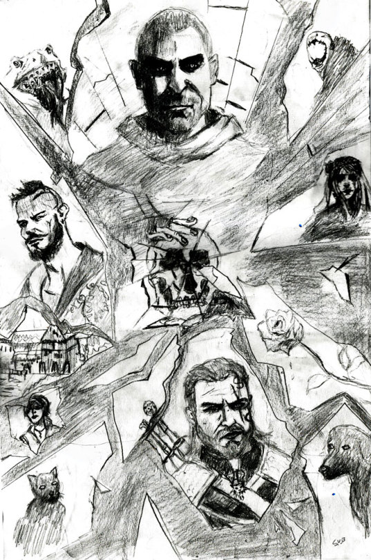 Hello Peeps!! This Is Number 1 Of My Witcher Triptych. Still Deciding What To With The Other Two. My
