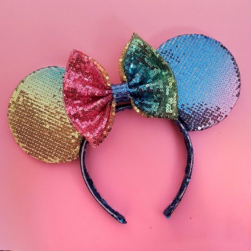 Rainbow Sequin Ears //MouseMadeMagic
