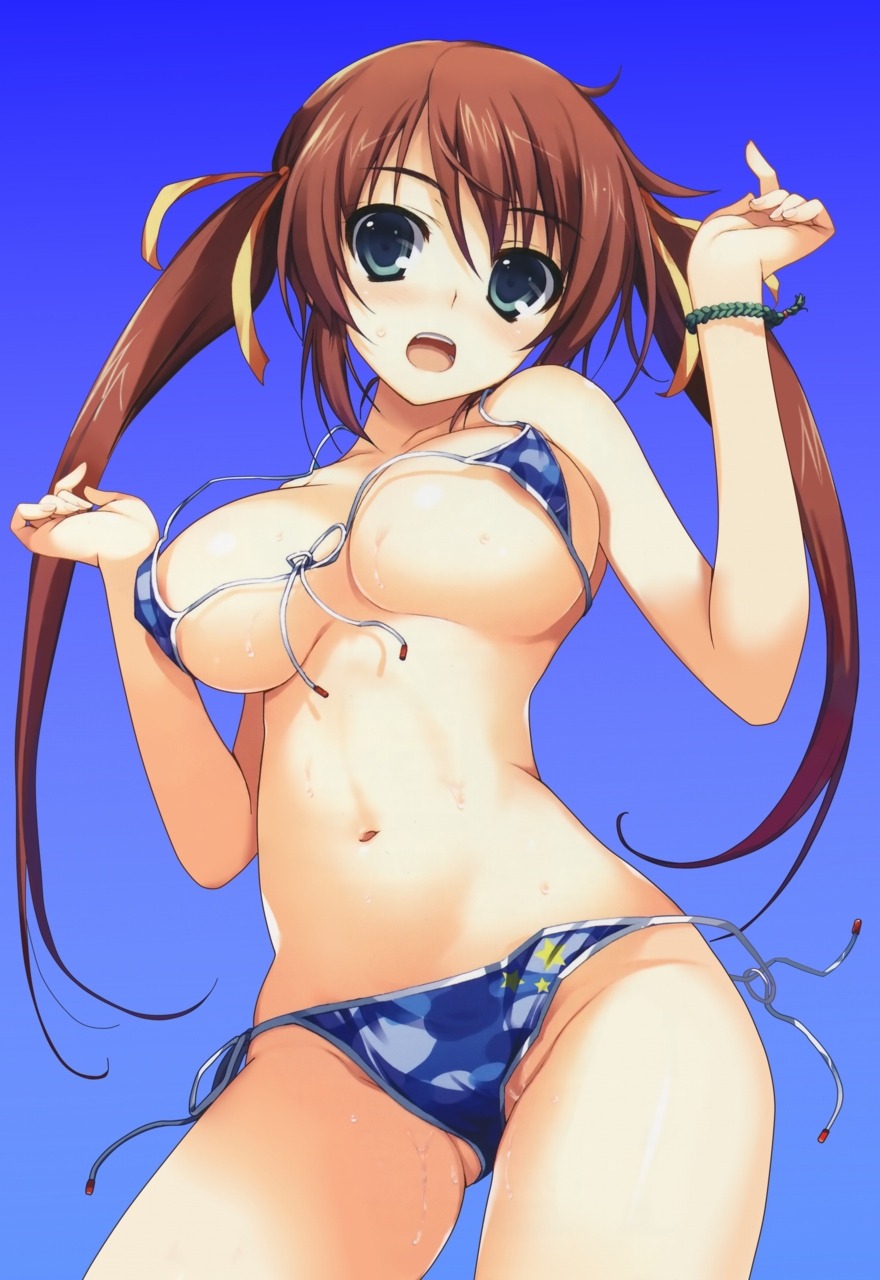 Sexy anime girls bikini