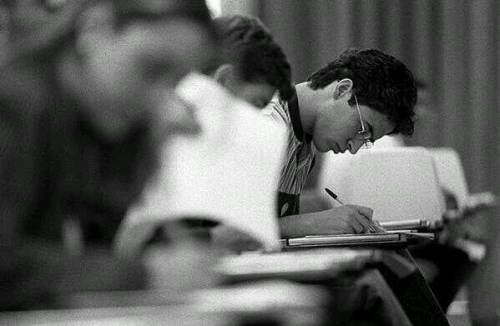 golazzoo:  Raul Gonzalez in Madrid University’s final exam. 1996.
