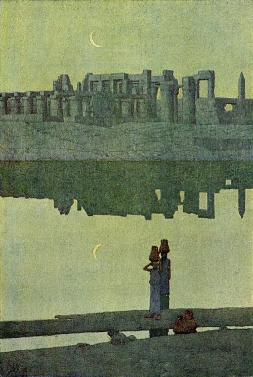 transistoradio:  Jules Guérin, illustrations for Robert Hichens, Egypt and Its Monuments (NY: The Century Co., 1908). Via nevver; see also, The Golden Age. 