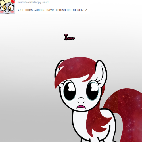 outofworkderpy:  ask-the-canadapony:  Late night reblog  Derpy: Daww I know that feeling X3. I hope the best for you two! ((Thanks for the reply! Everyone go give ask-the-canadapony a follow!))  x3!