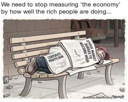 saywhat-politics: We need to stop measuring “the economy” by how well the rich people are doing…