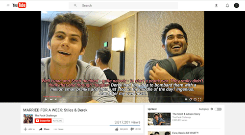 omghoechlinplease:   youtuber au + married for a week au: sterek edition  (**2nd pic in 1st row