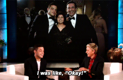 ramimalecks:That was your first time [at the Golden Globes], right?