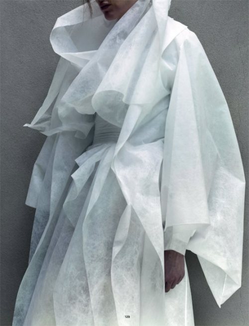 Pugh’s Labyrinth, Emma Champtaloup,wearing Gareth Pugh, photographed by Jackie Nickerson for D