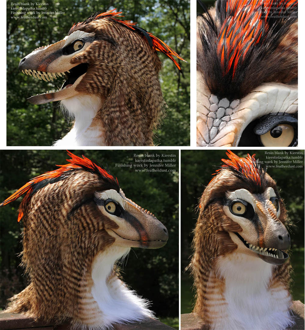 tommyoliverblogs:  paleofeathers:  Jennifer Miller’s Kinglet Raptor, I’m in love. 