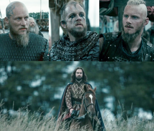 That jealous face they make when they see you on your brand-new dress and ride. #VikingsS04E06