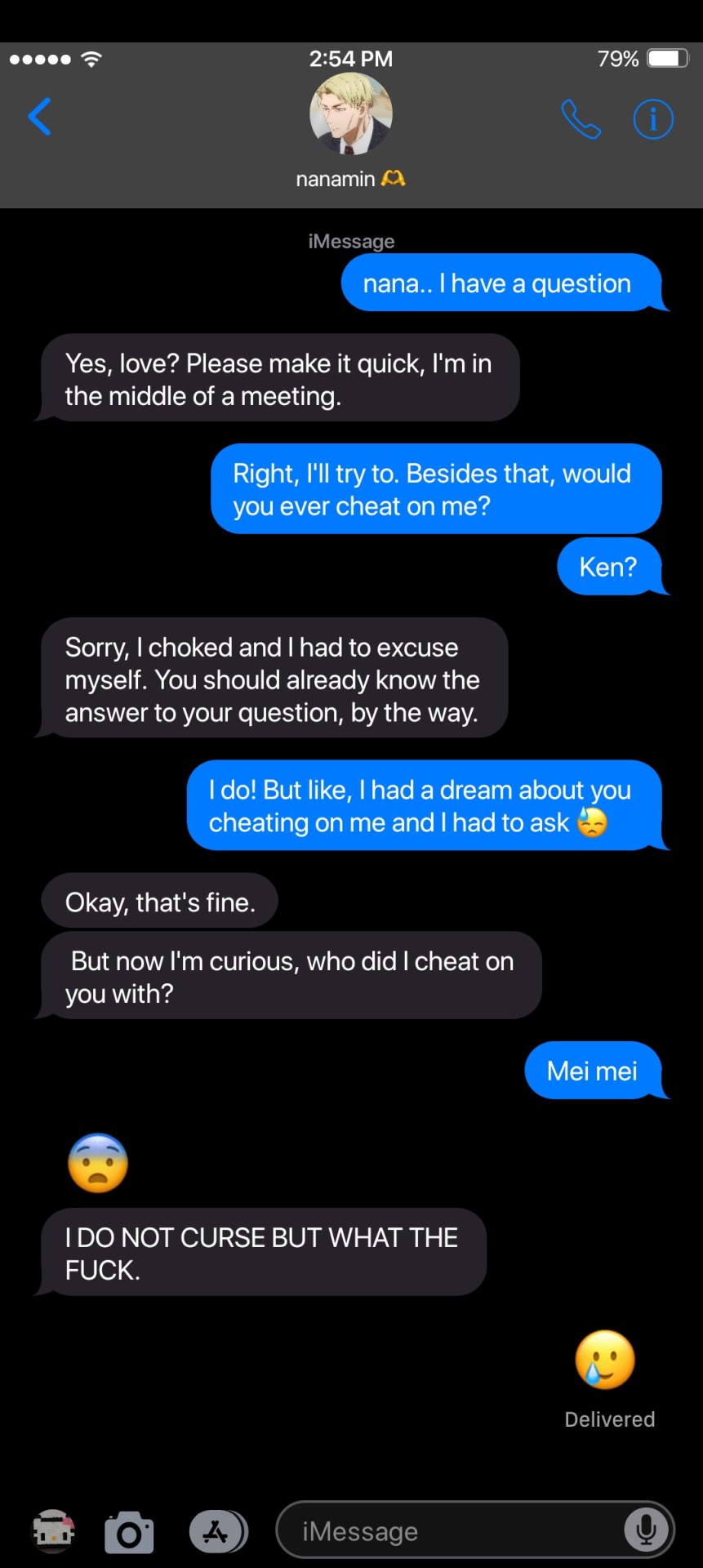 Having A Bad Dream!