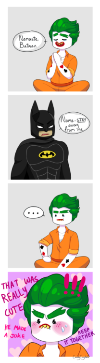 Batjokes is my life, I love it so much //v\I’ve seen the Lego Batman Movie 3 times now, save me.