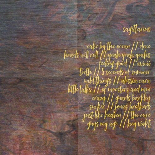 Hey, I Asked The Zodiac Playlist Thing. I Think You Should Make Them, That Would Be Fun!