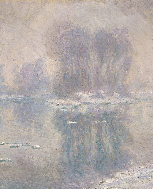 arsantiquis:  Ice Floes (detail), Claude Monet.