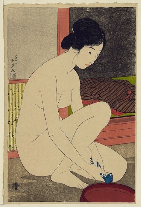 Hashiguchi Goyō  Woman after a Bath, 1915