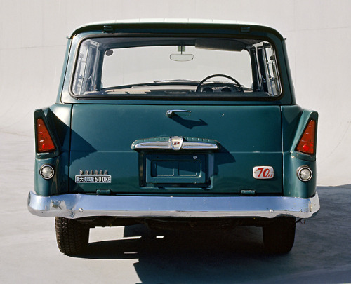 carsthatnevermadeitetc:Prince Skyway ALVG series, 1957. The Skyway was a van/wagon based on the orig