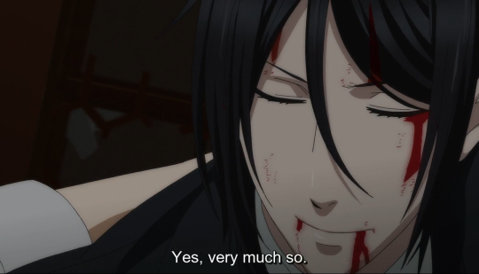 kuroshitsuji-sama:  Can we just take a few seconds and pay attention on Sebastian’s face when Ciel praise him:and there:This smile will kill me! And this one is my favourite,when Ciel motivates him:THIS!He never had a bond with anyone like with Ciel ,and