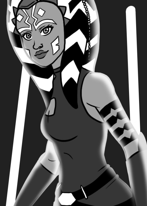 whatjessiesees:(Digital) Inktober Day 2!Here’s the awesome Ahsoka Tano. I think this is just gonna t