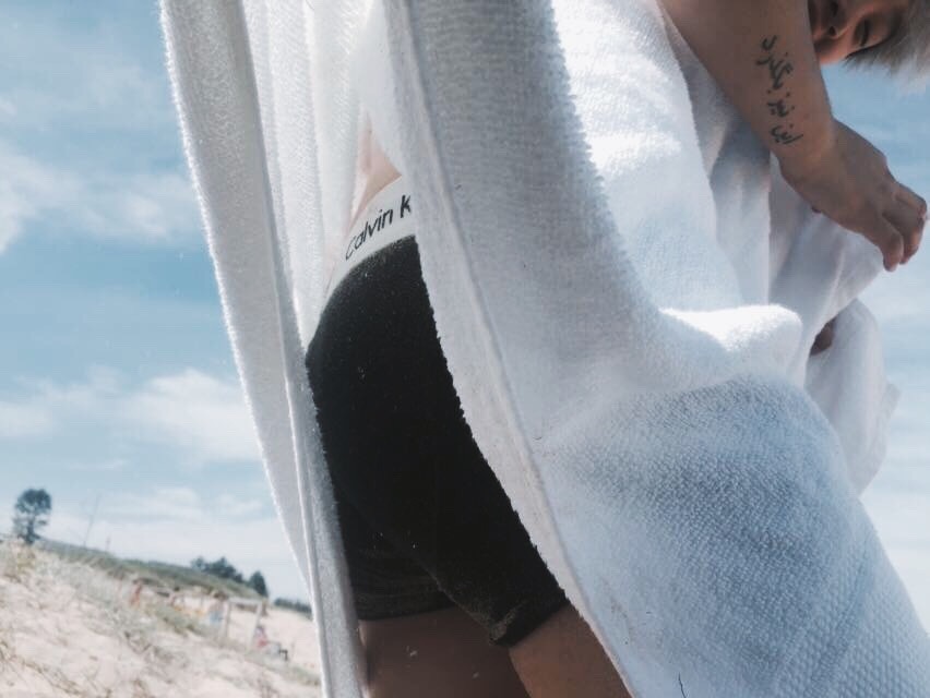 iamyungboi:  I wear my boys underwear at the beach cause I don’t own a bikini 👙