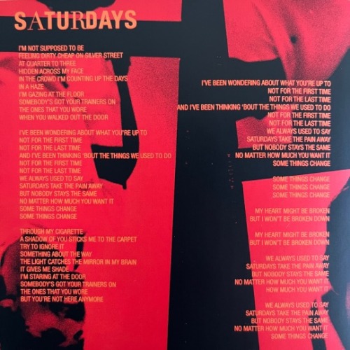 FAITH IN THE FUTURE; LYRIC BOOKLET