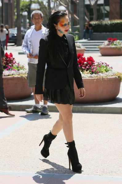 ladyxgaga:  Better photos of Gaga in Los Angeles today. 