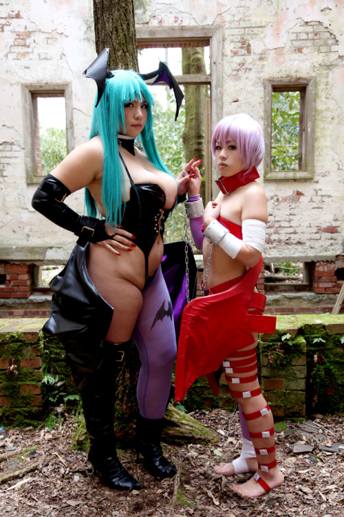 Porn photo Darkstalkers - Morrigan & Lilith (Chouzuki