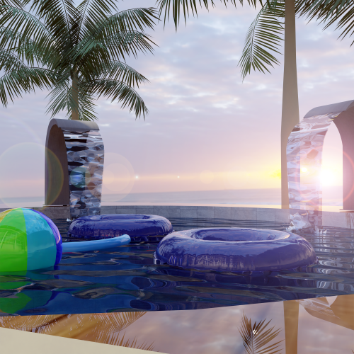 simpledesigner: [SD] *Exclusive* House in Beach* Blender Scene (Not in Game)* Eevee and Cycles* Exc