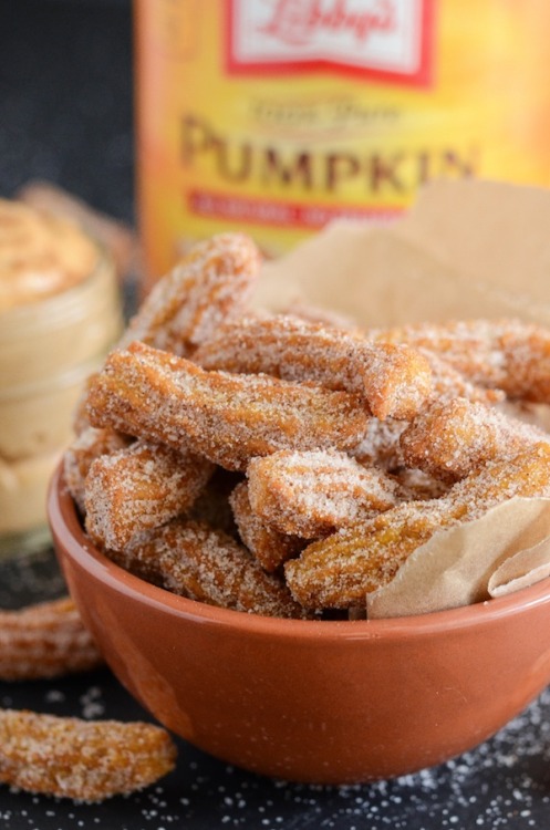 foodffs: PUMPKIN CHURROS Really nice recipes. Every hour. Show me what you cooked!