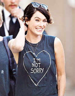 lena-headey:  Lena Headey is seen greeting