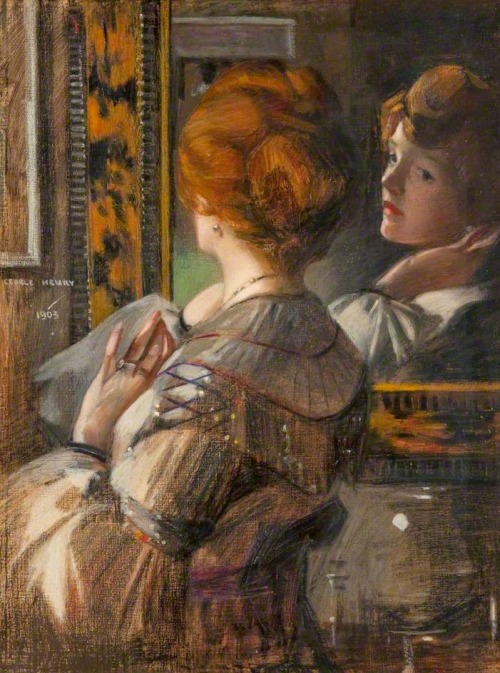 loumargi:George Henry (1858–1943)The Tortoiseshell Mirror - 1903