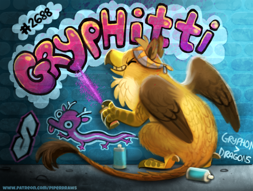 cryptid-creations:  #2688. Gryphitti - Word