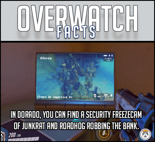 overwatchfacts:  “In Dorado, you can find a security freezecam of Junkrat and Roadhog