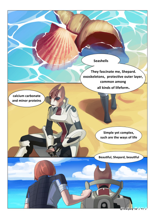 leafy-yezi: Got this idea a few days ago and I can`t stop thinking about Mordin & seashells. I w