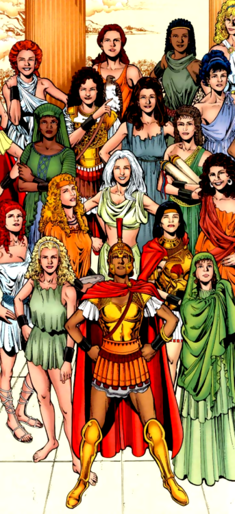 rcbot:Amazons of ThemysciraStarting from top going left to rightCydippe: An aid to the Amazon Prince