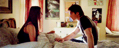 lydiaholic:  “Damon challenges her, surprises her. He makes her question her life, beliefs…” 