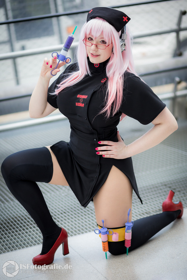 nerdynakedgirls:  Super Sonico Nurse is there to help you by K-A-N-A