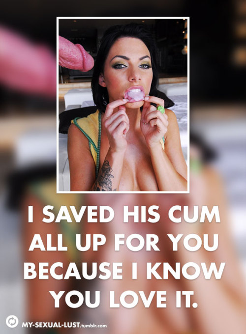 cumkissingblog: Now give her a big sloppy wet cum filled kiss
