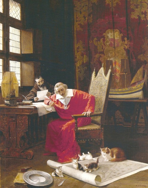 inebriatedpony: lecomtesanstete: The Cardinal’s Leisure, by Charles Édouard Delort, 19t