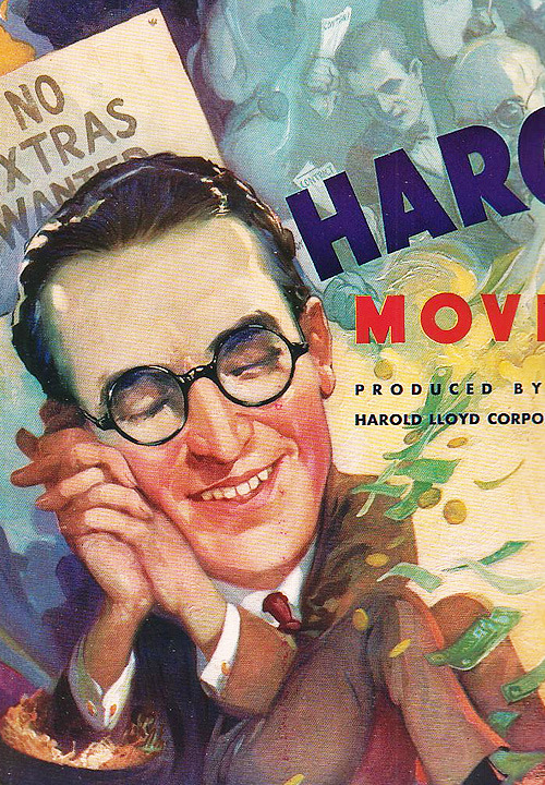 Porn Detail of an Advertisement for Harold Lloyd’s photos