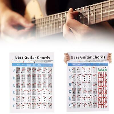 Bass Guitars — Electric Bass Guitar Chord Chart - 4 String - 21