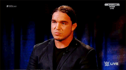 mith-gifs-wrestling:  Chad’s face the first time he hears Jason Jordan described as his former tag team partner.