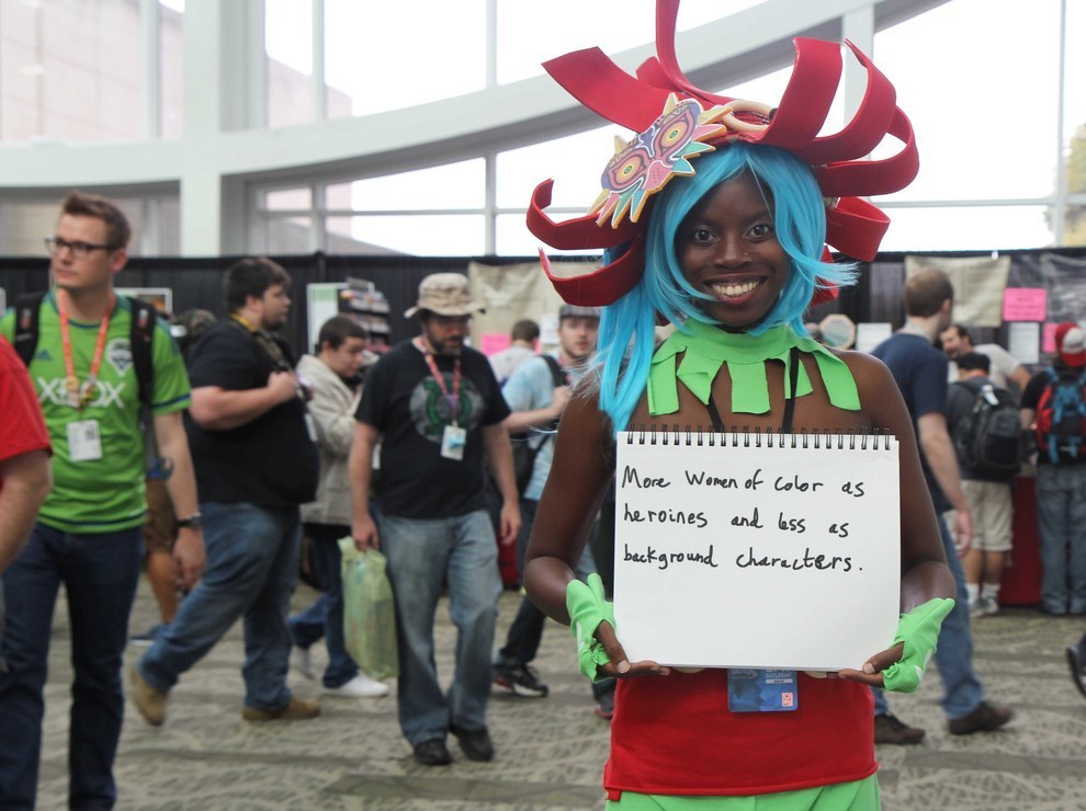 buzzfeedgeeky:  Some helpful hints for video game designers from the women of Pax