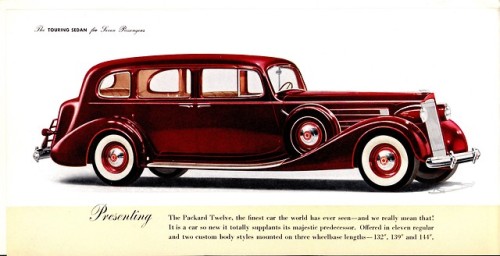 1937 Packard brochure excerpts