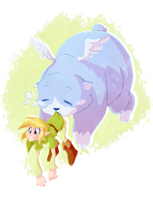 green-artblog:  The three companions from Oracle of Seasons and Oracle of Ages :3 (in order) Ricky, Moosh and Dimitri. Ricky is my personal favourite -3- 