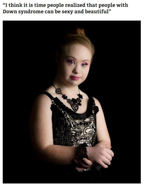 aph–italy:  toesonlace:  angelclark:    A Teen With Down Syndrome Just Landed A Modelling Contract   Madeline Stuart, the courageous and inspiring teen model with Down syndrome whose story we first told here, has just landed her first major modeling